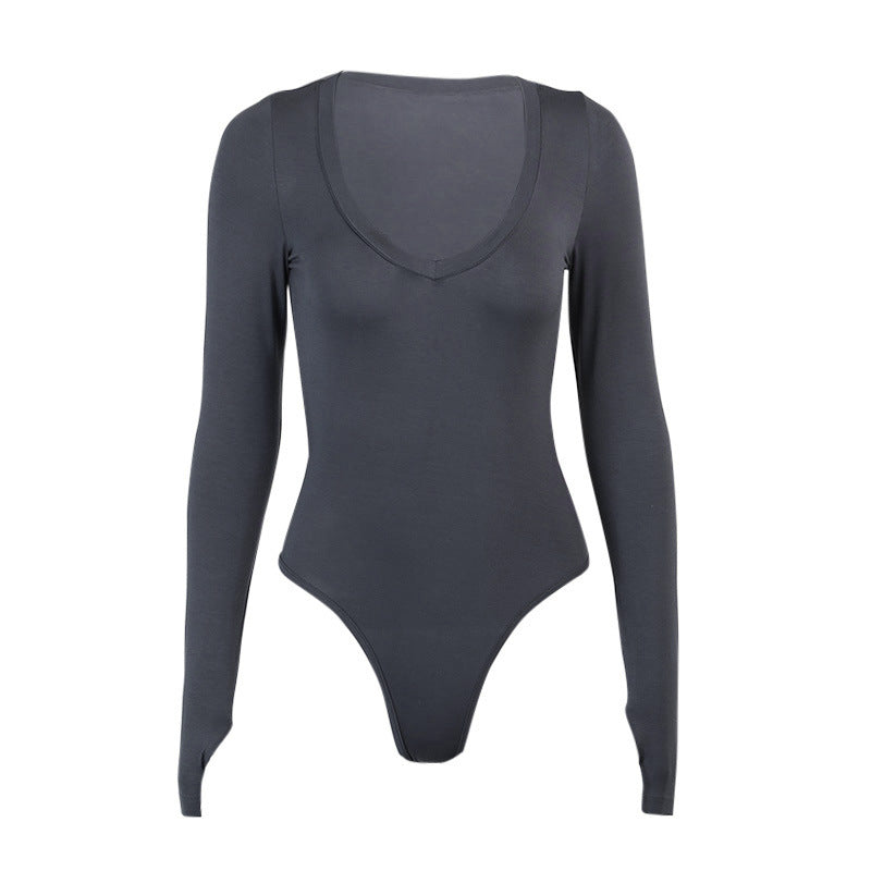 Peach Heart Collar Set Bodysuit Women