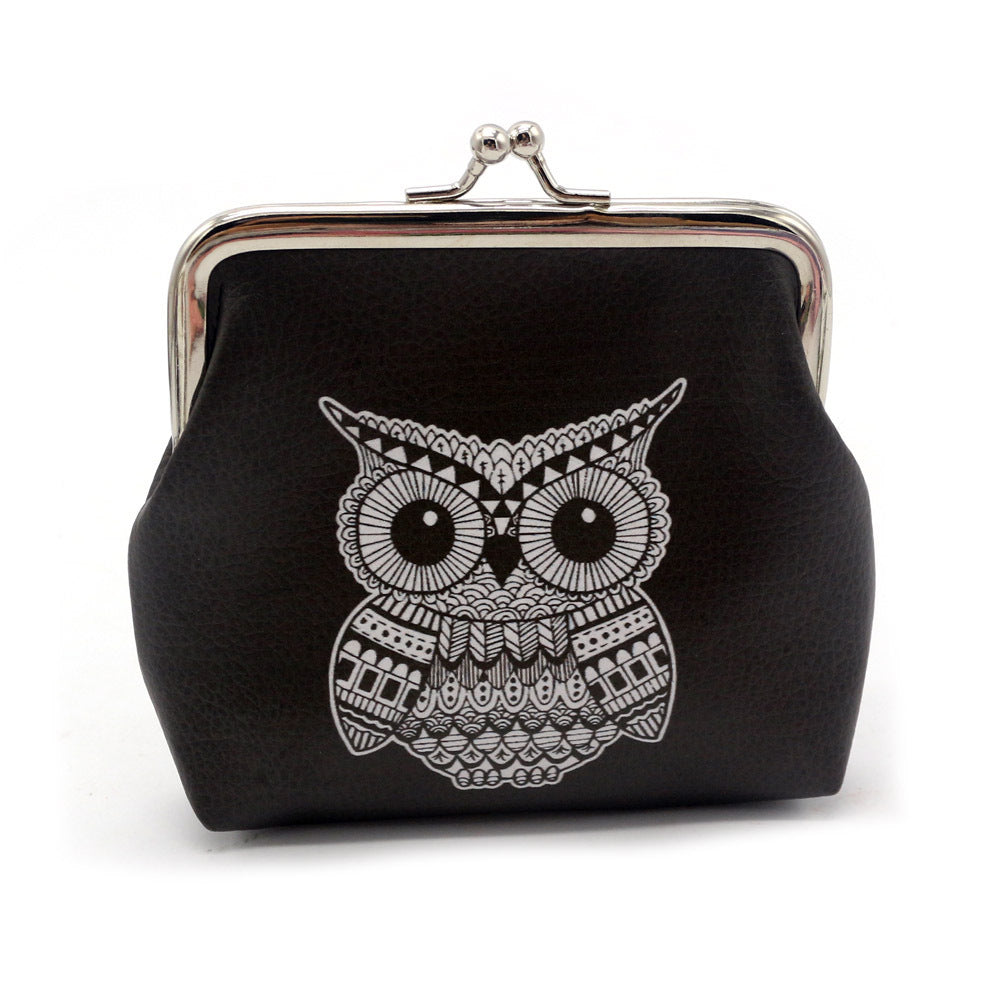 Animal Print Coin Purse Cute Owl Coin Purse