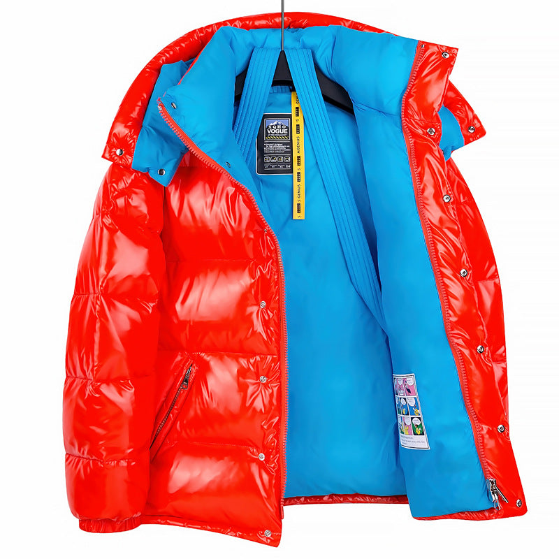 Glossy Down Jacket For Men