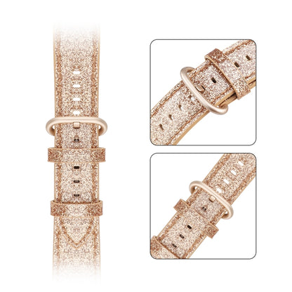 Compatible with Apple, iWatch Leather Glitter Strap