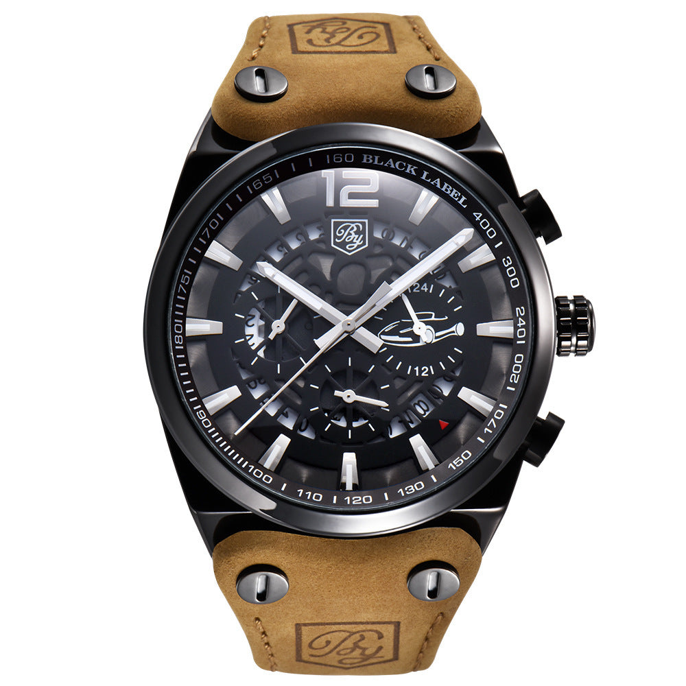 Multifunctional Sports Waterproof Quartz Watch for Men