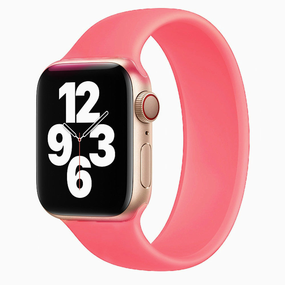 Compatible with Apple, Suitable for Apple Watch Strap iWatch New Elastic One Solid Color Silicone Strap