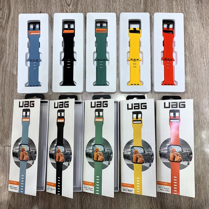 Compatible with Apple, Suitable For iWatch 38MM 40MM Meteorite Silicone Strap Two-color Green Blue Black Red Yellow