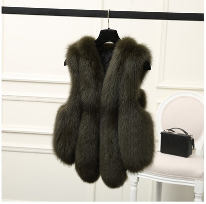 Faux Fox Fur Fashion Fur Vest