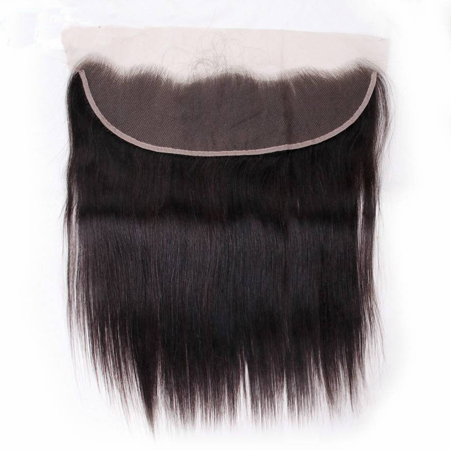 Bubble Hair Pressing Color Lace Hair Piece 13X4 1B Straight Lace Frontal Adjustable