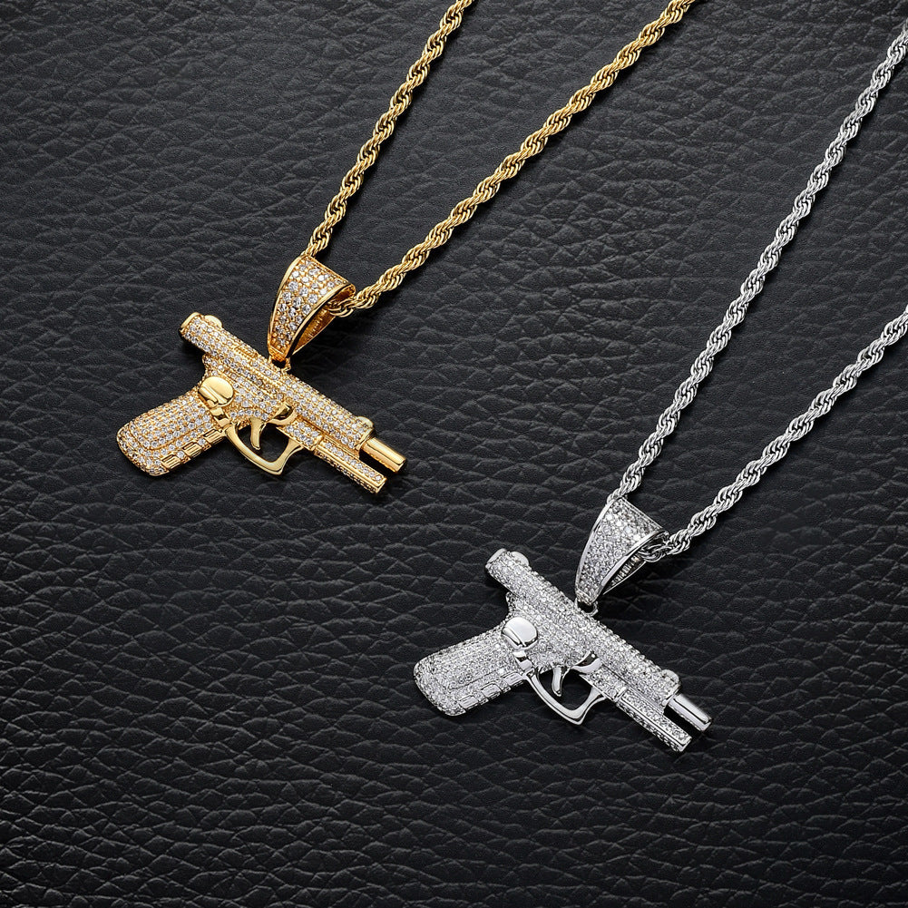 New Necklaces Hip-hop Necklaces Creative Diamond Inlay