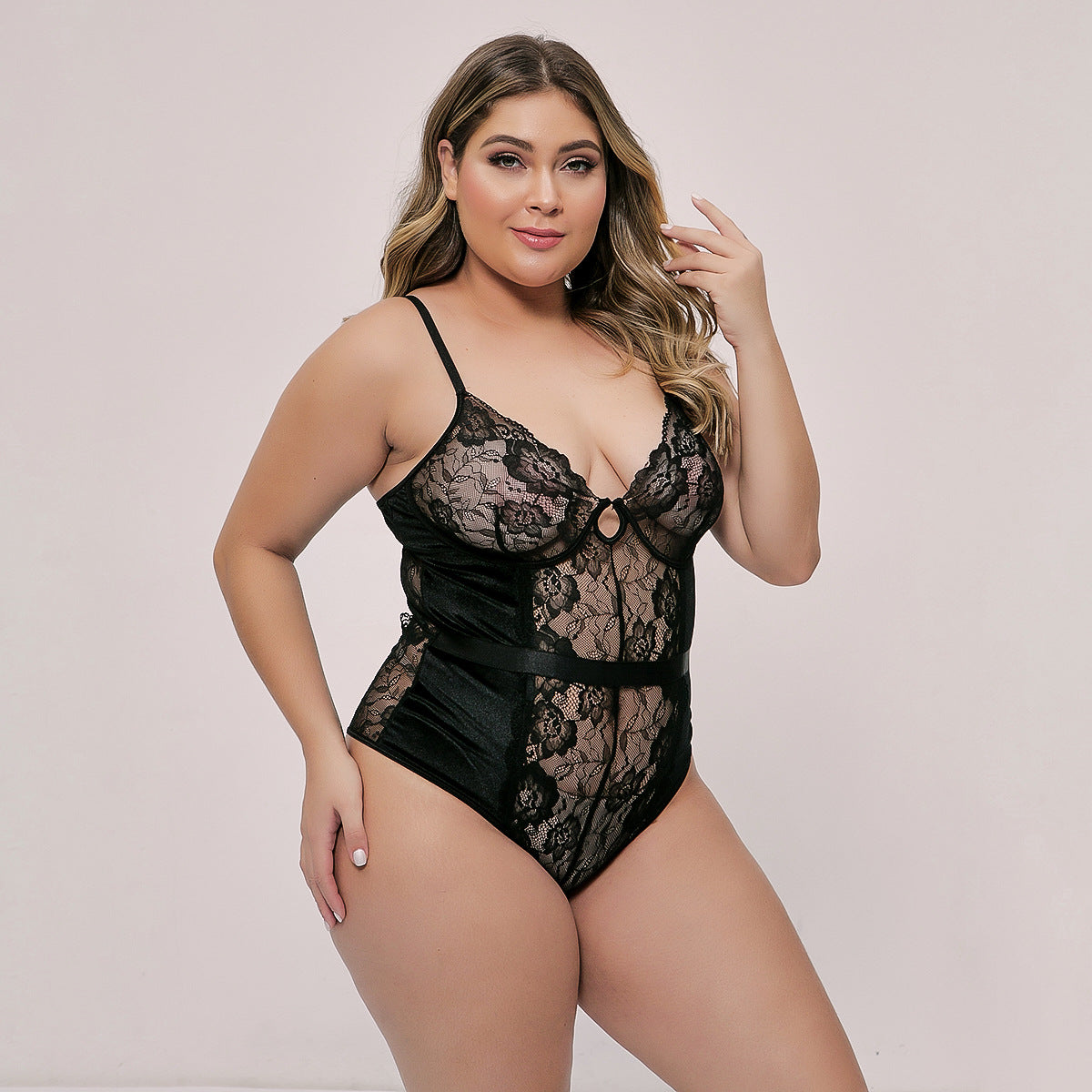 Crossover Strap Bodysuit Lingerie