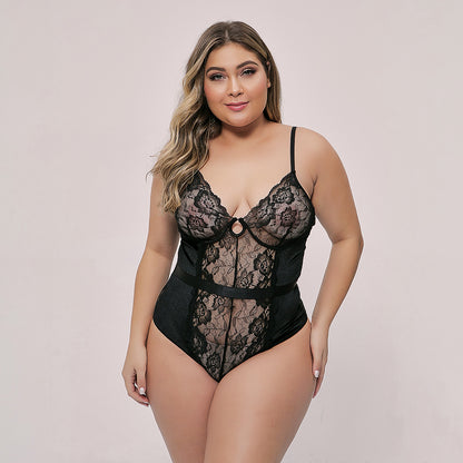 Crossover Strap Bodysuit Lingerie