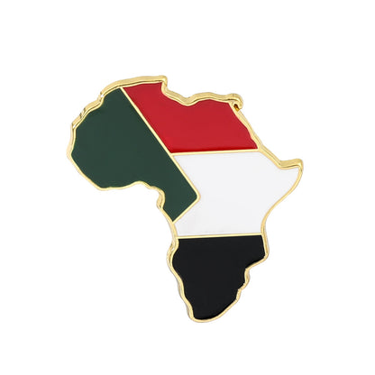 Africa Map Nigeria Somalia Mozambique Brooch Accessories