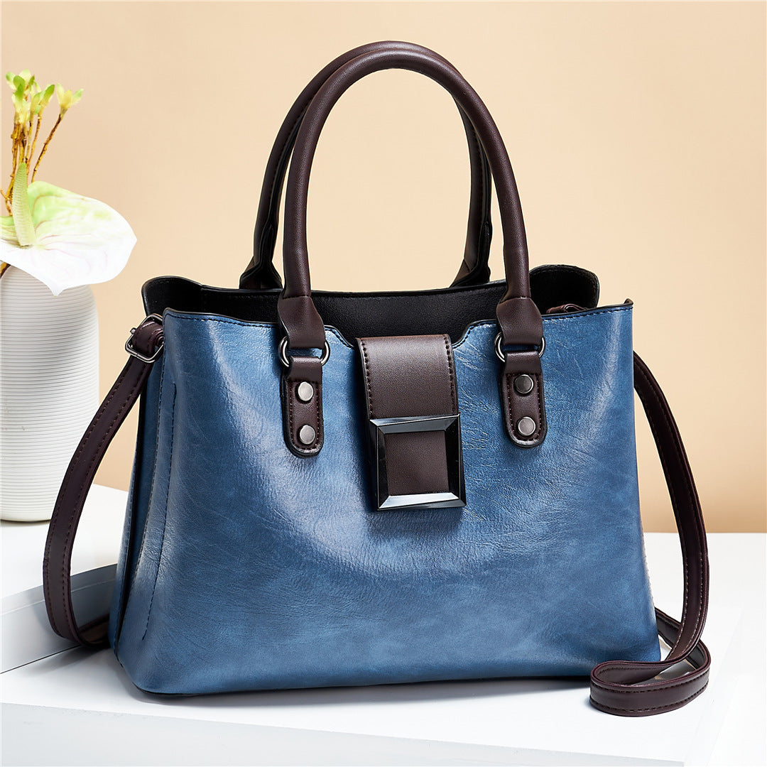 Women Shoulder Bag Big Buckle Handbags