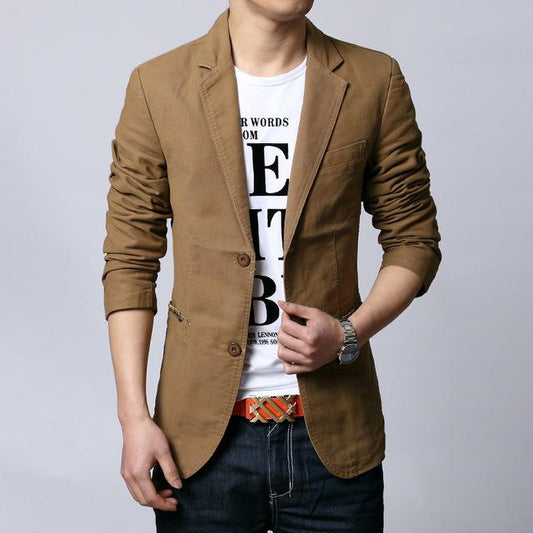 Men Blazer Fashion Slim Casual Blazer