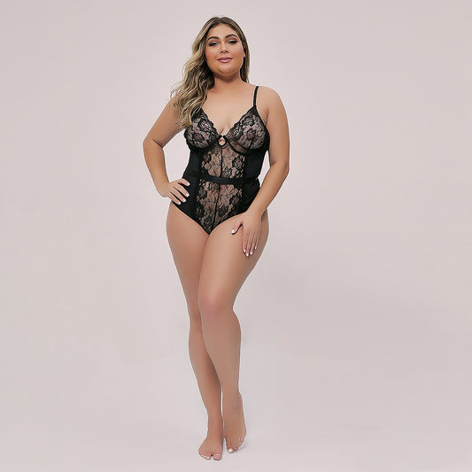 Crossover Strap Bodysuit Lingerie