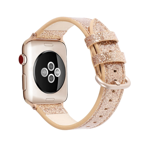 Compatible with Apple, iWatch Leather Glitter Strap