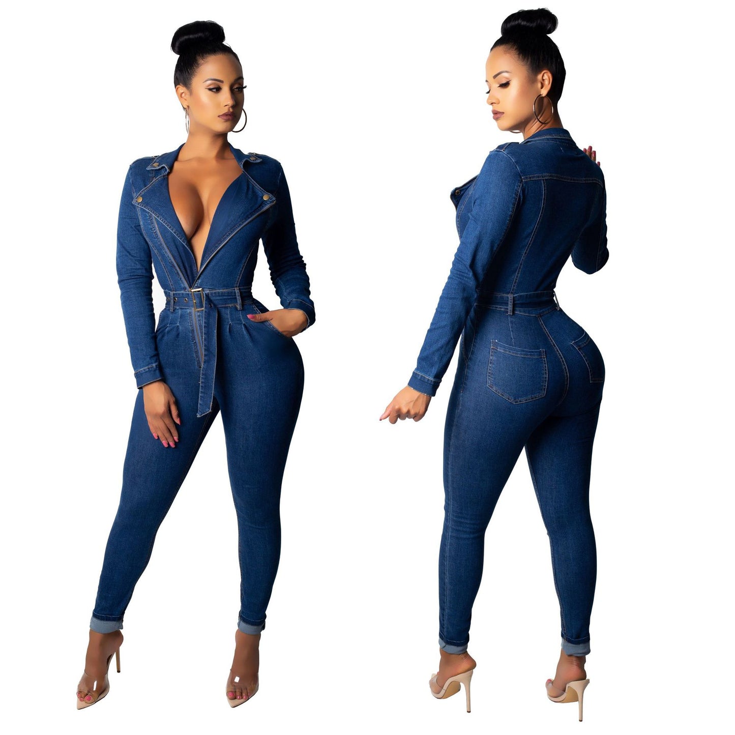 All Blue Denim Women's Jumpsuit