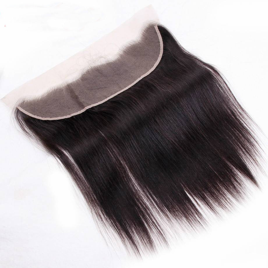 Bubble Hair Pressing Color Lace Hair Piece 13X4 1B Straight Lace Frontal Adjustable