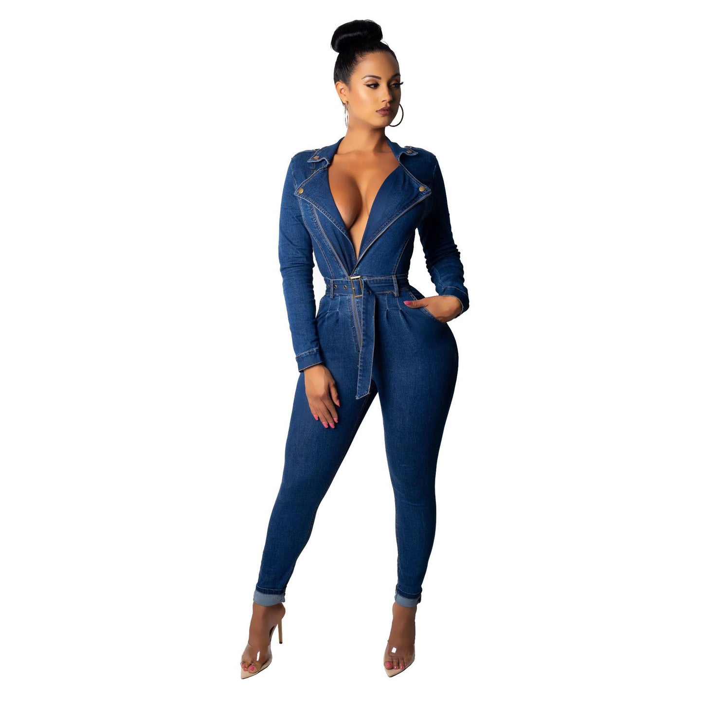 All Blue Denim Women's Jumpsuit