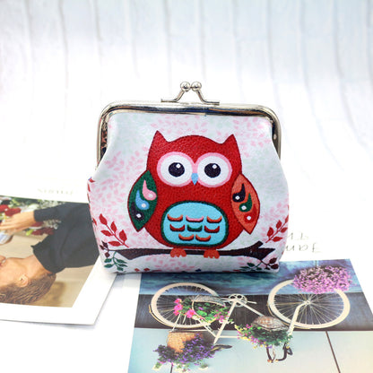 Animal Print Coin Purse Cute Owl Coin Purse