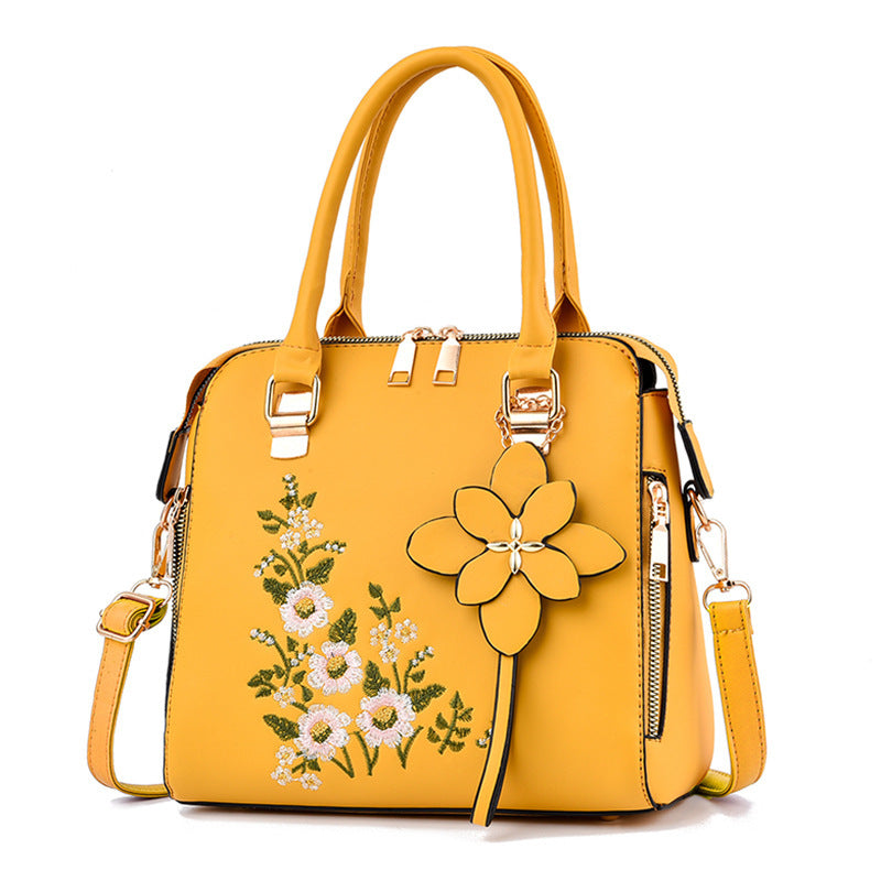 Fashion Flowers Embroidered Handbag