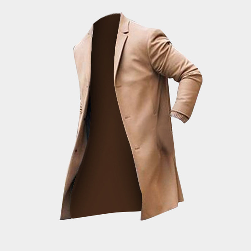 Fashion Winter Men's Trench Long Coat