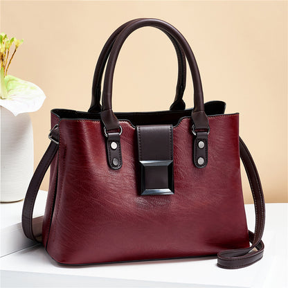 Women Shoulder Bag Big Buckle Handbags