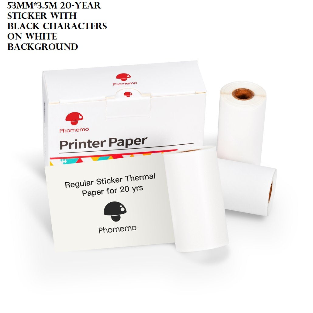 Three-proof Thermal Paper Self-adhesive Label Is Suitable For M02 M02S Series Error