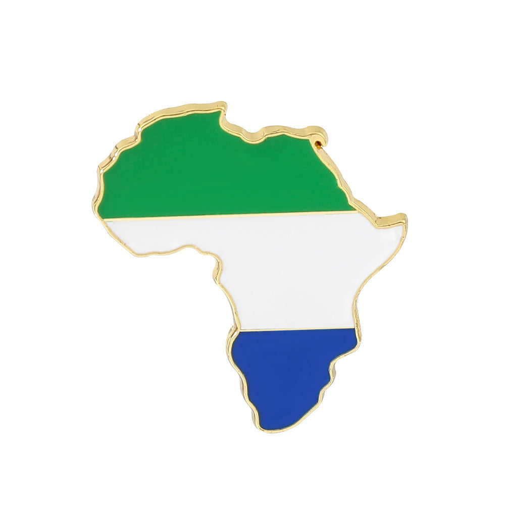 Africa Map Nigeria Somalia Mozambique Brooch Accessories