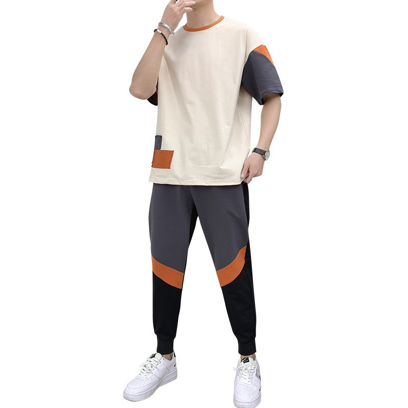 New Summer Men's T-Shirt Fashion Short-Sleeved T-Shirt Men