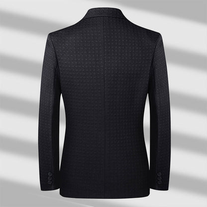 Knitted Texture Leisure Suits For Men Top