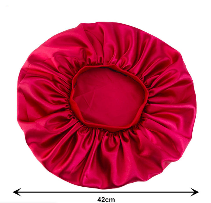 Beauty Print Satin Silk Bonnet Sleep Night Cap