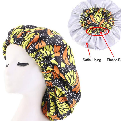 African Pattern Ankara Print Bonnet Women Night Sleep Cap