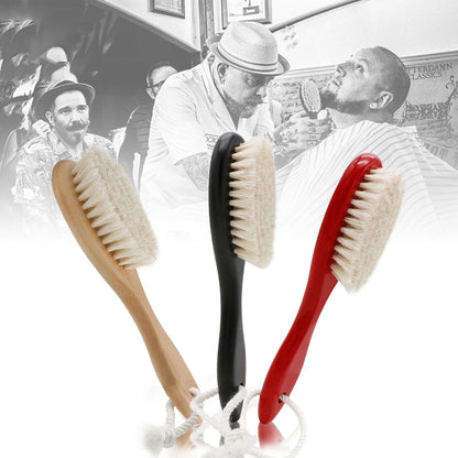 Hemu Paint Pure Horsehair Retro Gradient Haircut Hair Brush, Hair Brush, Oil Head Brush, Beard Care Set Comb