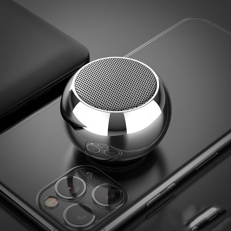 M3 Colorful Wireless Speakers 3D Mini Electroplating Round Steel Cannon Bluetooth Speaker Radio Support U Disk Subwoofer