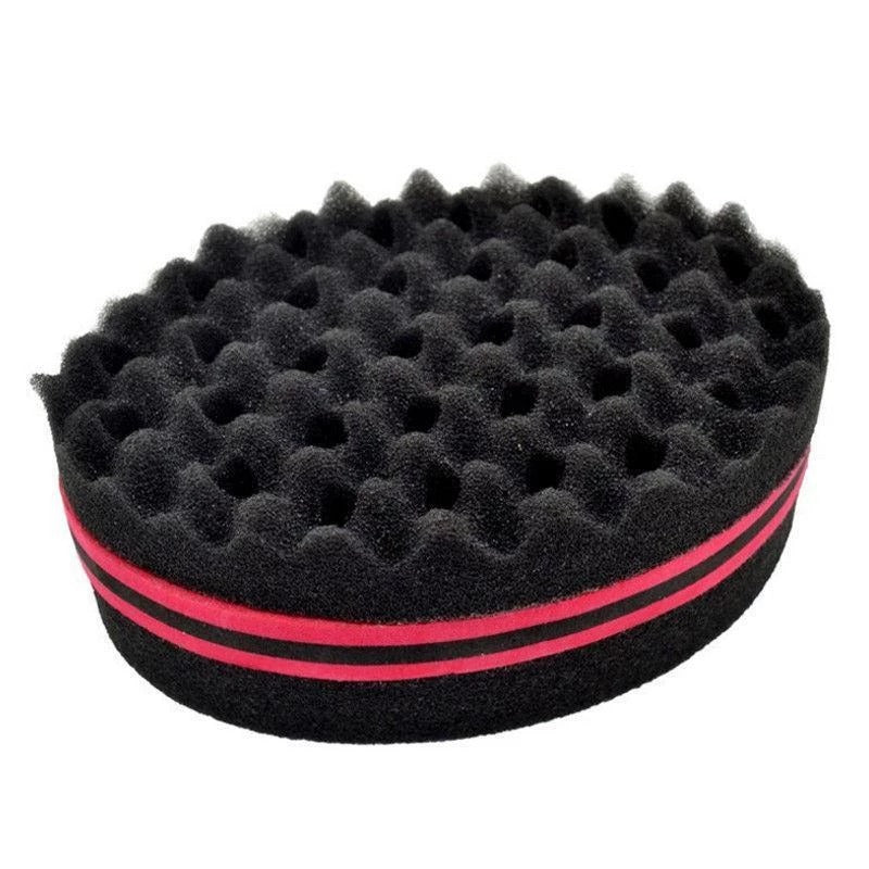 Wave-shaped Sponge Hair Twist Brush Double Sided Multi-Holes Side Braid Hair Twist Curl Wave Styling Tools Braiders