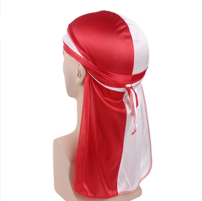 Fashion Double Soft Satin Durag Men's Accessories